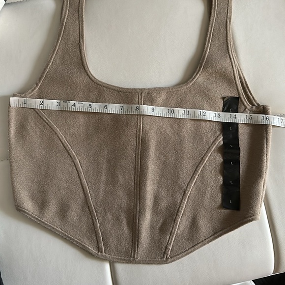 Banana Republic Factory Structured Corset Knit Crop Tank - Picture 3 of 8